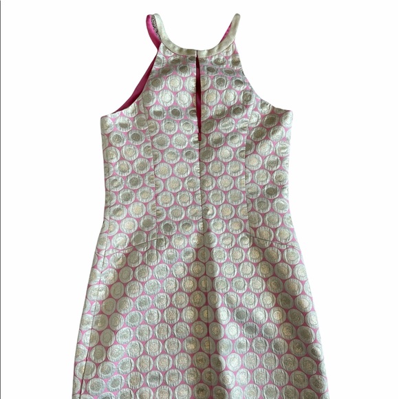 Gold and Pink Lilly Pulitzer dress - Picture 4 of 6